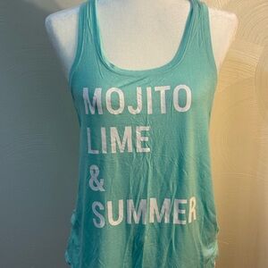 Grayson Threads Teal Top with White Text size small